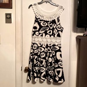 Black and white dress